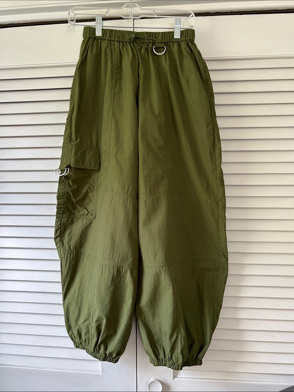 Urban Outfitters Olive Cargo Balloon Joggers with D-Rings